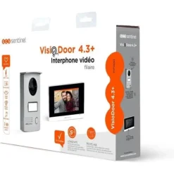 Sikkerhedsmonitorer & Videokameraer^SCS SENTINEL VisioDoor 4.3+ kablet videointercom med 4.3 touchscreen-skærm og nattesyn - 5 års garanti