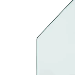 Tilbehør Til Brændeovne & Pejse^Sekskantet glasplade til pejs - Gulvdæksel | Størrelse: 100x60 cm