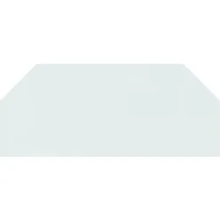 Tilbehør Til Brændeovne & Pejse^Sekskantet glasplade til pejs - Gulvdæksel | Størrelse: 120x50 cm
