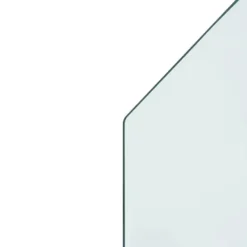 Tilbehør Til Brændeovne & Pejse^Sekskantet glasplade til pejs - Beskyttelse af gulv | Størrelse: 80x60 cm