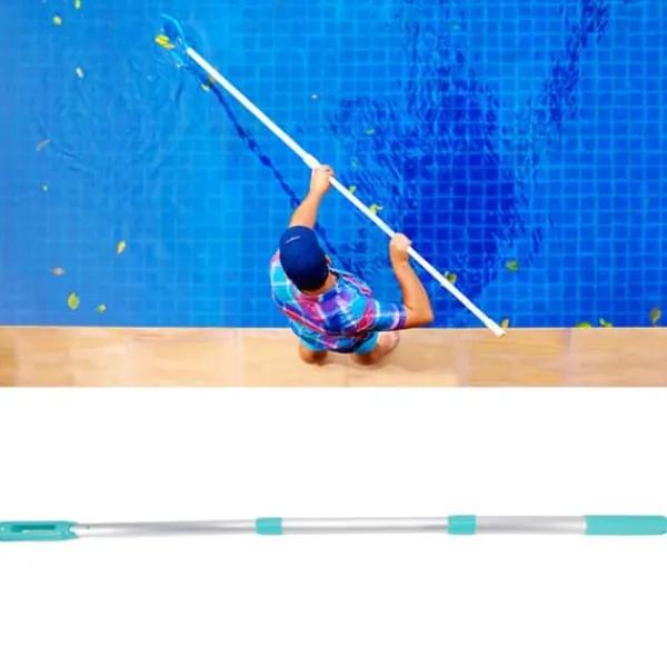 Online 3-sektion teleskopisk swimmingpoolstang aftagelig aluminiums forlængerstang til swimmingpool til rengøringsnet Pool- & Spatilbehør