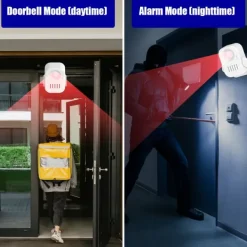 Sensorer Til Sikkerhedssystemer^Sensoralarm med fjernbetjening (batterier inkluderet)