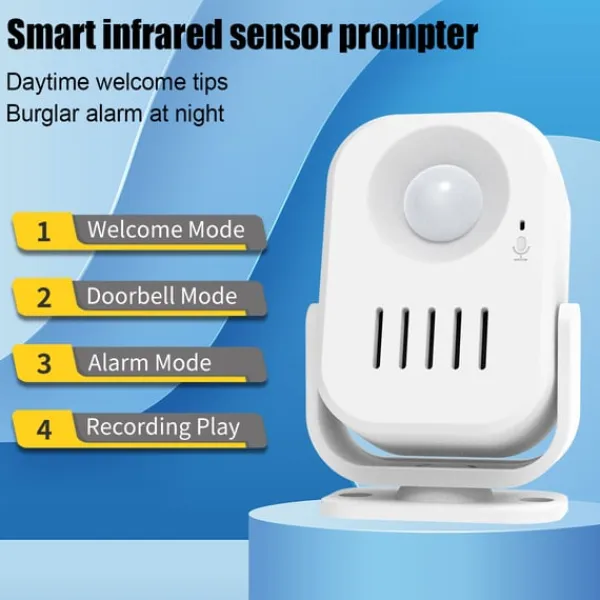 Sensorer Til Sikkerhedssystemer^Sensoralarm med fjernbetjening (batterier inkluderet)