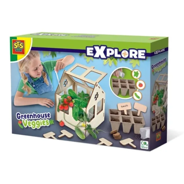 Kit Til Plante- & Urtedyrkning^SES Creative Explore trædrivhus med grøntsager