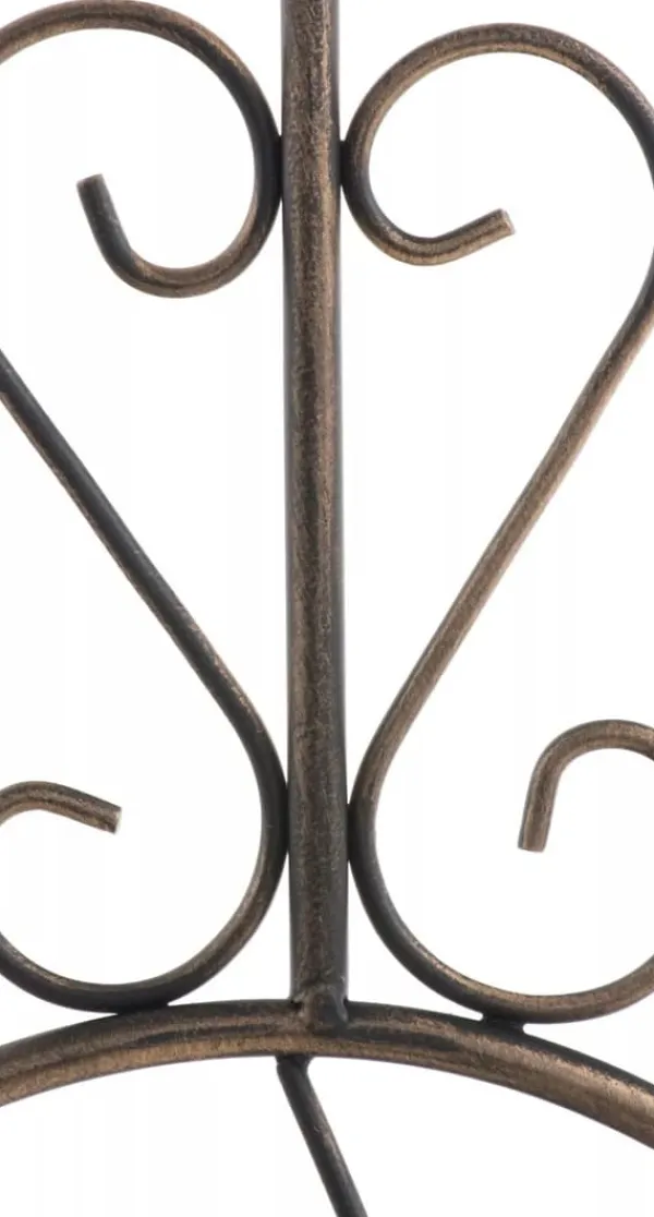 Krukker & Plantebeholdere^Set of 2 Antique Bronze Metal Burgus Garden Trellises for Climbing Plants, 122cm Height