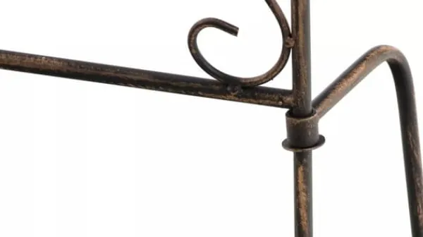 Krukker & Plantebeholdere^Set of 2 Antique Bronze Metal Burgus Garden Trellises for Climbing Plants, 122cm Height