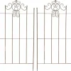 Hot Set of 2 Paula Metal Trellis Stakes, Antique Brown, Rustic Country House Style Climbing Aid, 170cm Height Buer, Spalier, Lysthuse Uden Tag