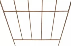 Hot Set of 2 Paula Metal Trellis Stakes, Antique Brown, Rustic Country House Style Climbing Aid, 170cm Height Buer, Spalier, Lysthuse Uden Tag