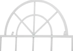 Outlet Set of 2 White Metal Viva Trellis Grids - 180cm High x 70cm Wide, Handcrafted Iron with Antique Patina Buer, Spalier, Lysthuse Uden Tag