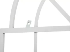 Outlet Set of 2 White Metal Viva Trellis Grids - 180cm High x 70cm Wide, Handcrafted Iron with Antique Patina Buer, Spalier, Lysthuse Uden Tag