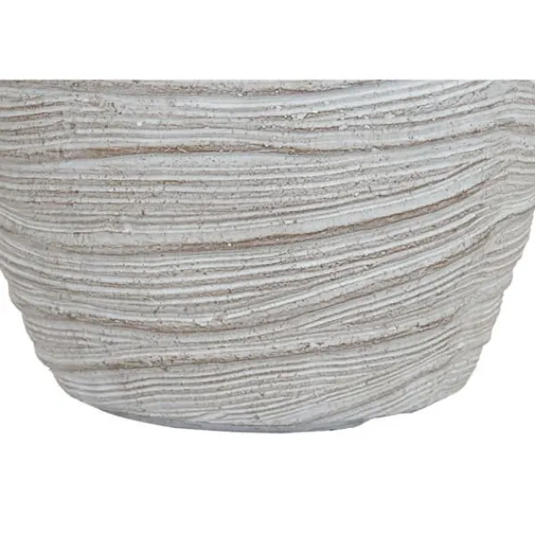 Sale Set of Planters Home ESPRIT Beige Fibreglass Magnesium 45 x 45 x 43 cm (3 Units) Krukker & Plantebeholdere