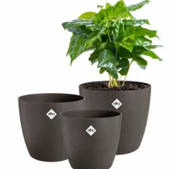 Krukker & Plantebeholdere^Set of pots Elho Plastic Circular 3 Pieces