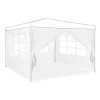 Clearance Sidepanel-sæt til havepavillon, 300x200 cm, hvid Telte & Lysthuse