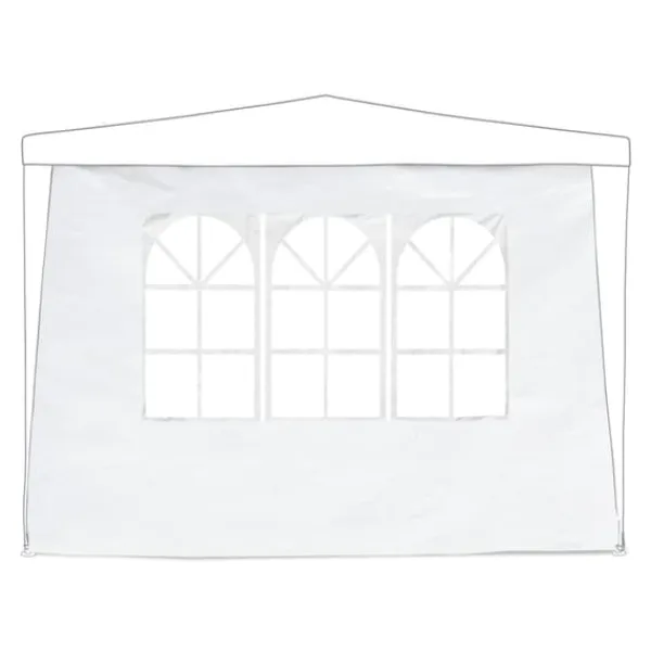 Clearance Sidepanel-sæt til havepavillon, 300x200 cm, hvid Telte & Lysthuse