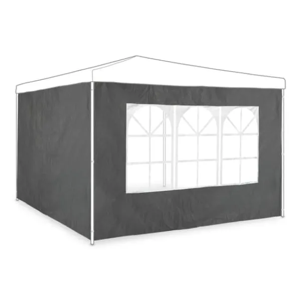 Clearance Sidepanel-sæt til pavillon, 300x200 cm, grå Telte & Lysthuse