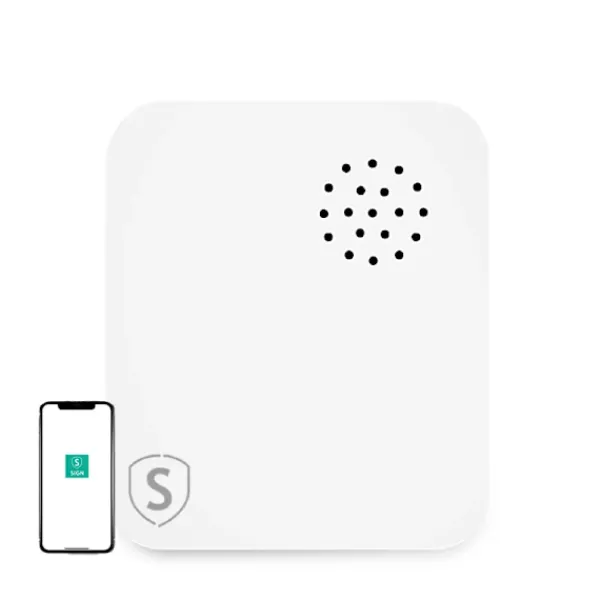 SiGN Sensorer Til Sikkerhedssystemer^Smart Home WiFi Vibrationssensor - Hvid