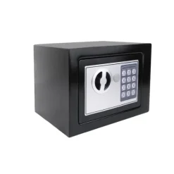New Sikker, solid stål konstruktion, digital PIN betjening, overflademonteret installation,SORT 4.6L Pengeskabe