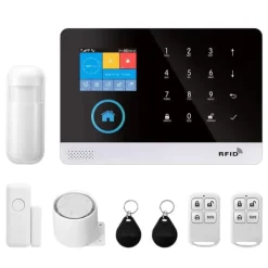 Hjemmealarmsystemer^Sikkerhedsalarmssystem, Smart Home-kompatibilitet, Trådløs forbindelse,2G GSM Kit A, EU Stik