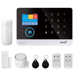 Hjemmealarmsystemer^Sikkerhedsalarmssystem, Smart Home-kompatibilitet, Trådløs forbindelse,2G GSM Kit A, EU Stik
