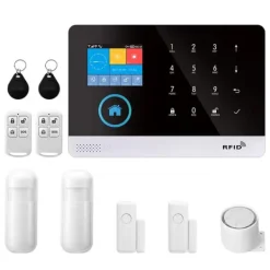 Best Sikkerhedsalarmssystem, Smart Home-kompatibilitet, Trådløs forbindelse,EU Stik, 2G GSM Kit B Hjemmealarmsystemer