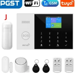 Hjemmealarmsystemer^Sikkerhedsalarmssystem, Trådløs forbindelse, Smart app kontrol,GSM 2G Kit A, EU Stik