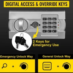 Pengeskabe^Sikkerhedsboks, Elektronisk Låsesystem, Holdbar Konstruktion, Indbetalingsslot Design