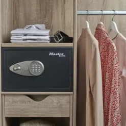 Discount Sikkerhedsboks Master Lock Sort Sort/Grå Stål Pengeskabe