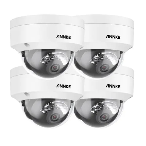 Sale Sikkerhedskamera, 12MP HD, Menneske- og Køretøjsdetektion, IP67 Vandtæt,4Pcs-b Sikkerhedsmonitorer & Videokameraer