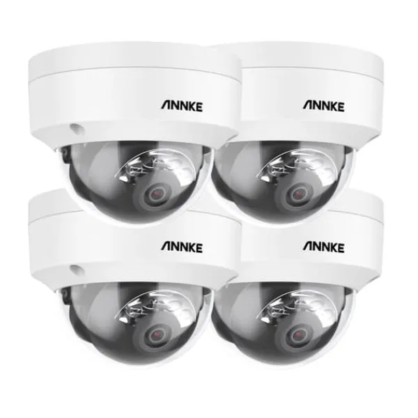 Sale Sikkerhedskamera, 12MP HD, Menneske- og Køretøjsdetektion, IP67 Vandtæt,4Pcs-b Sikkerhedsmonitorer & Videokameraer