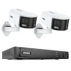 Sikkerhedsmonitorer & Videokameraer^Sikkerhedskamera, 8MP opløsning, 180° panoramisk udsigt, H.265+ kompression,1T, 2Pcs 6MP Kamera-a