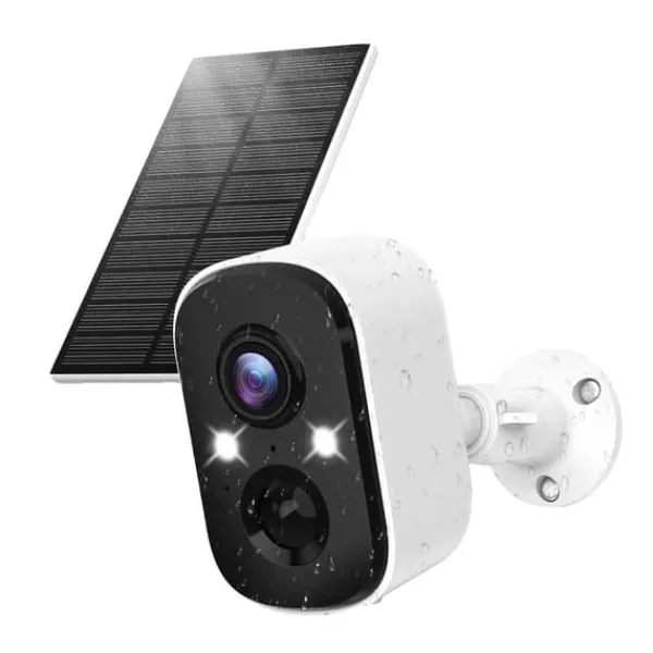 Sikkerhedsmonitorer & Videokameraer^Sikkerhedskamera, Solcelledrevet, AI Menneskedetektion,Solarkamera uden kort