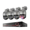 Sikkerhedsmonitorer & Videokameraer^Sikkerhedskamera System, 8 Kanaler, Fuld Farve Nattesyn,3T (udendørs sport), 8CH 4 Kamera 5MP