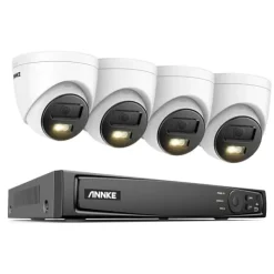 Sikkerhedsmonitorer & Videokameraer^Sikkerhedskamera System, 8 Kanal Video Indgang, 12MP Opløsning,Ingen, 8CH NVR 4PCS Kamera-b