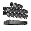 Sikkerhedsmonitorer & Videokameraer^Sikkerhedskamera System, AI Detektion, Farve Natvision,12Pcs 0TB