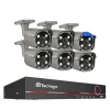 New Sikkerhedskamera system, 4K HD opløsning, To-vejs lyd, Ingen, 8CH 6 stk 5MP kamera Sikkerhedsmonitorer & Videokameraer