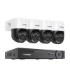 Sikkerhedsmonitorer & Videokameraer^Sikkerhedskamera System, 8MP Opløsning, Fjernadgang,4stk 8MP Kamera, 2T