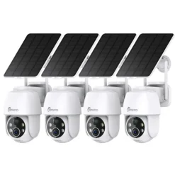 Outlet Sikkerhedskamera, To-vejs lyd, Farve natvision,4PCS Sikkerhedsmonitorer & Videokameraer