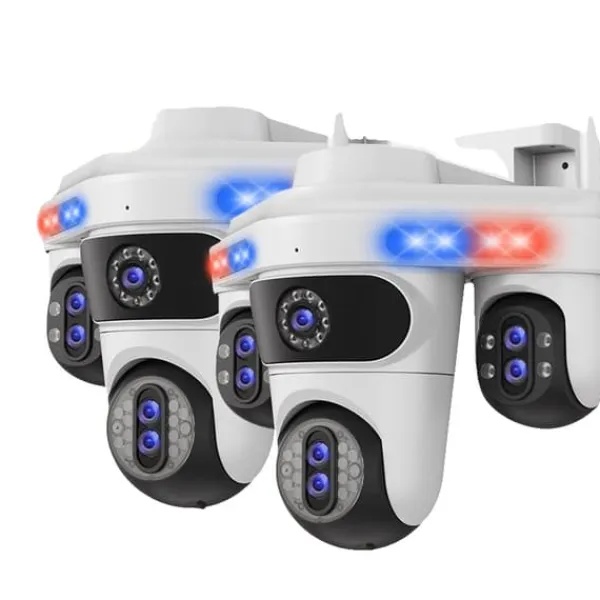 New Sikkerhedskamera, 10X optisk zoom, nattevision,2Pcs Hvid Kamera, EU Stik Sikkerhedsmonitorer & Videokameraer