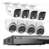 Online Sikkerhedskamerasystem, 5MP højopløsningskvalitet, 8CH DVR med nattevision,8CH DVR 8Pcs Kits-c, Ingen Sikkerhedsmonitorer & Videokameraer