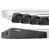 Sikkerhedsmonitorer & Videokameraer^Sikkerhedskamerasystem, 5MP opløsning, 8-kanals videoindgang, MicroSD-lagring,8CH NVR 4Pcs Kamera-b, 2T