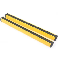 Sensorer Til Sikkerhedssystemer^Sikkerheds-lysgardin - Sensorafbryder - 10 stråler - Registreringsafstand 3 m - Udgang NPN/NC - Kabel 2,2 m (2 stk) - Hus i aluminiumlegering - Gul