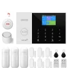 Hjemmealarmsystemer^Sikkerhedssensor, Trådløs forbindelse, Smart home integration,4G WiFi Kit D, EU Stik