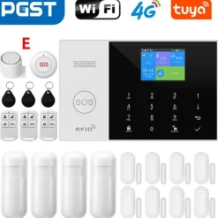 Best Sikkerhedssensor, Trådløs forbindelse, Smart home integration,EU Stik, 4G WiFi Kit E Hjemmealarmsystemer