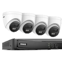 Sale Sikkerhedssystem, 16CH 4K POE NVR, Menneske- og Køretøjs IP Kamera, 8CH 4PCS NVR Kit, Ingen Sikkerhedsmonitorer & Videokameraer