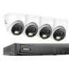 Sale Sikkerhedssystem, 4K Ultra HD opløsning, To-vejs lyd, 8CH 4 stk kamera, Ingen Sikkerhedsmonitorer & Videokameraer