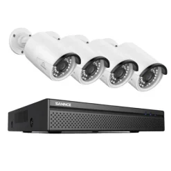 Sikkerhedsmonitorer & Videokameraer^Sikkerhedssystem, 5MP HD opløsning, natvisionsteknologi, Ingen, 8CH 4 stk 8MP