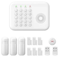 Discount Sikkerhedssystem, Trådløs forbindelse, Smart Home-kompatibilitet,EU Stik, A01 GSM Kit D Hjemmealarmsystemer