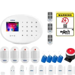 Hjemmealarmsystemer^Sikkerhedssystem, trådløst, kompatibelt med smart home,KIT 9 Alarm