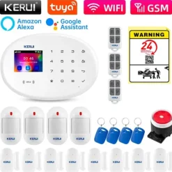 Hjemmealarmsystemer^Sikkerhedssystem, trådløst, kompatibelt med smart home,KIT 9 Alarm
