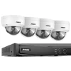 Sikkerhedsmonitorer & Videokameraer^Sikkerhedssystem, Ultra HD opløsning, PoE netværksforbindelse, 8CH NVR 4 stk kamera, Ingen